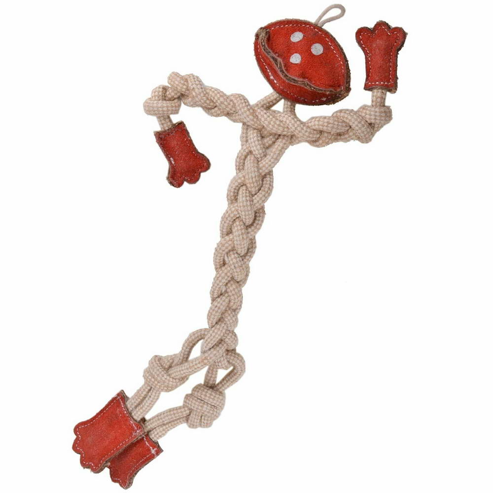 Dog toy GogiPet ® Naturetoy little man with 41 cm red