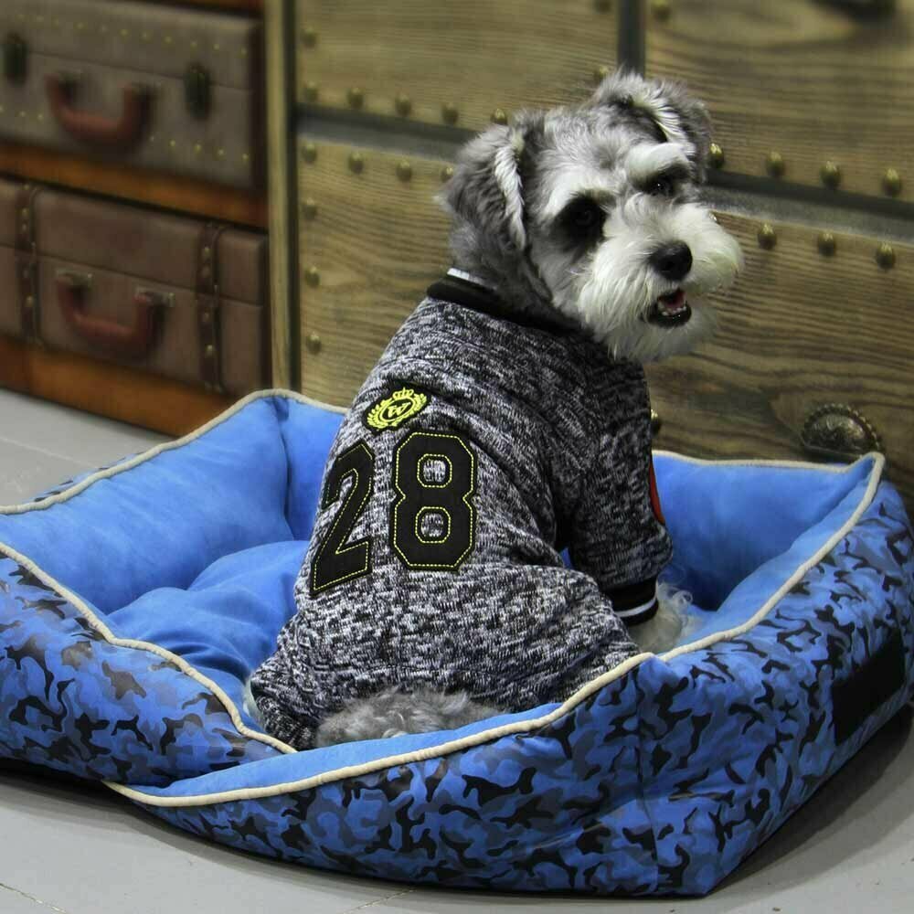 Cotton dog clothing - Winter Over All Gray