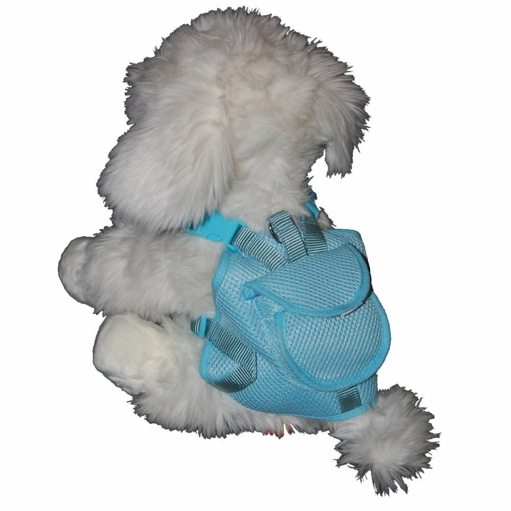 Light Blue Harness for Dogs by GogiPet ® incl Dog Leash Size L
