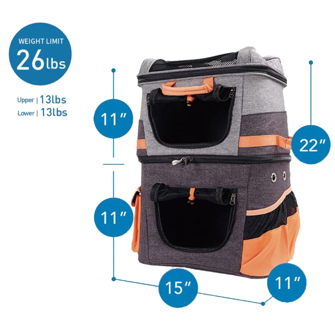 Ibiyaya dog backpack dimensions