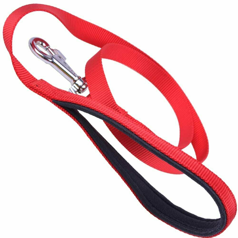 Red dog leash for small dogs and large dogs