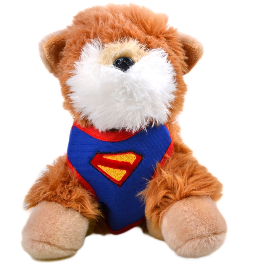 Soft dog harness for dogs Superman with leash