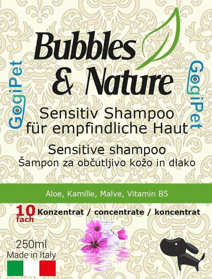 GogiPet sensitive dog shampoo Bubbles & Nature