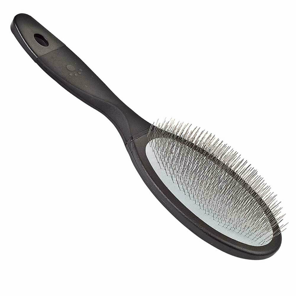 Left-handed luxurious slicker brush with pins 2.2 cm small