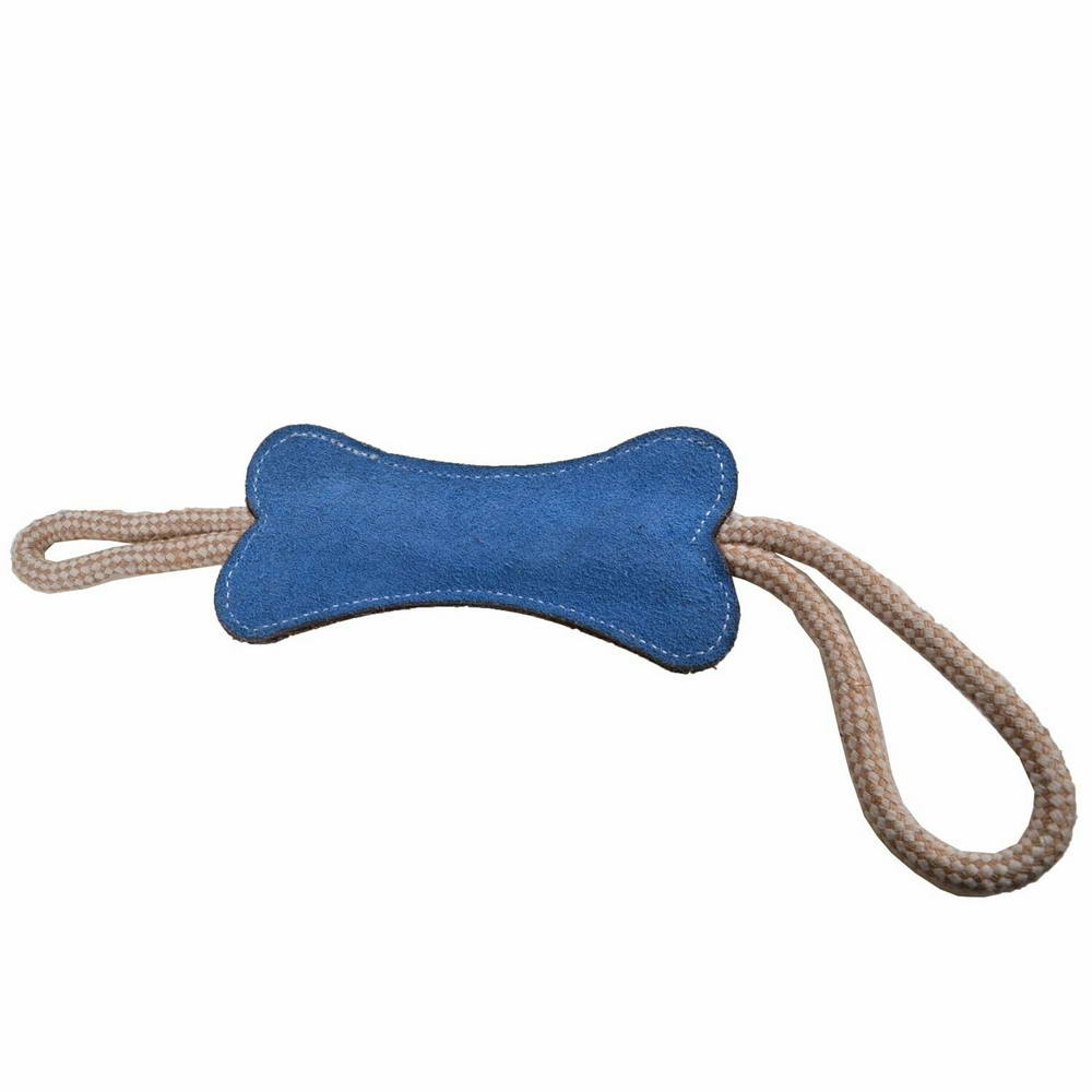 Light Blue Bone Dog Toy - GogiPet dog toys made of sustainable raw materials