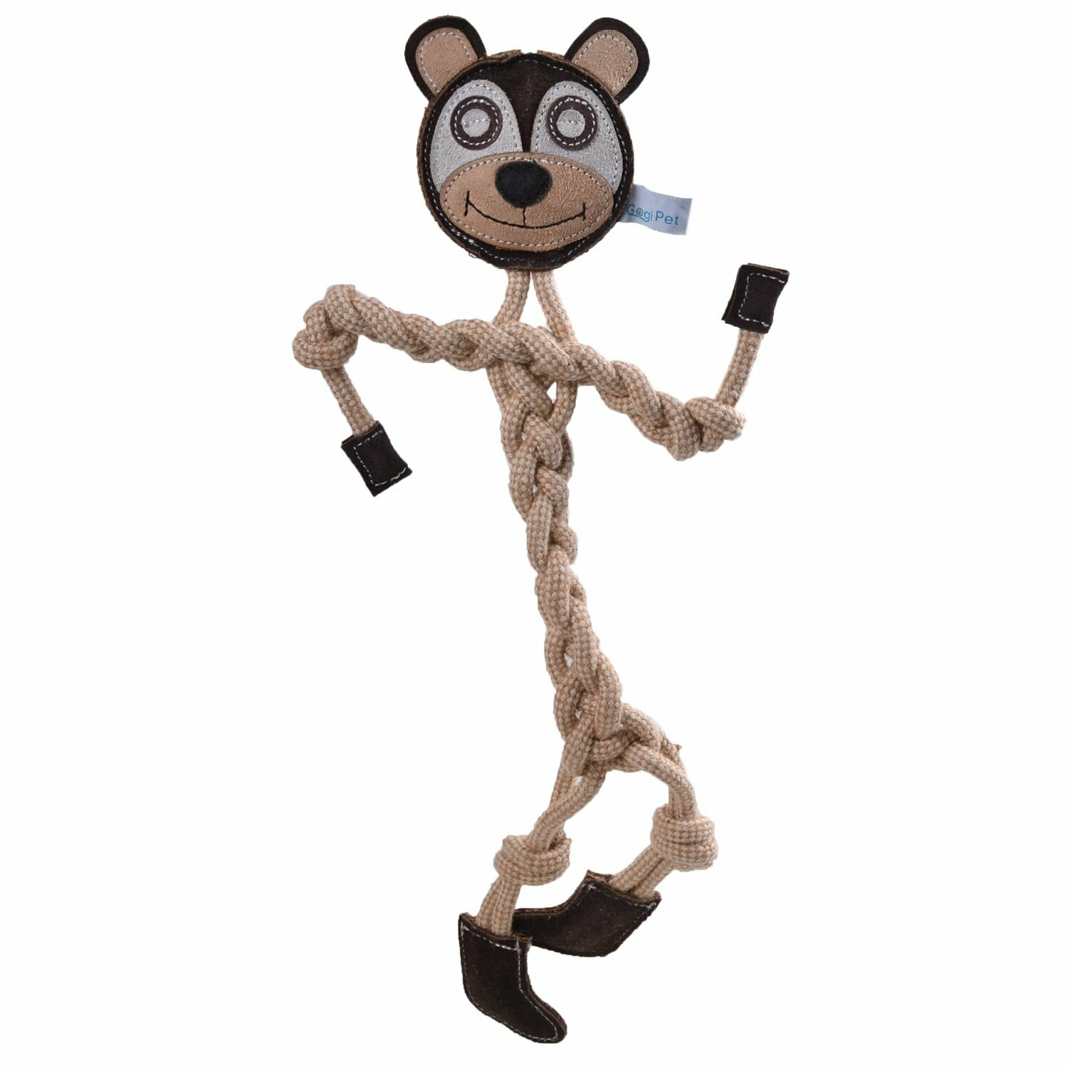 Dog toy teddy bear made from natural, sustainable raw materials from GogiPet ®