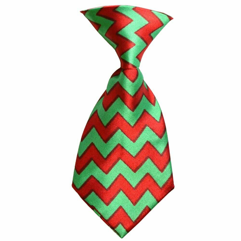 Dog tie red green