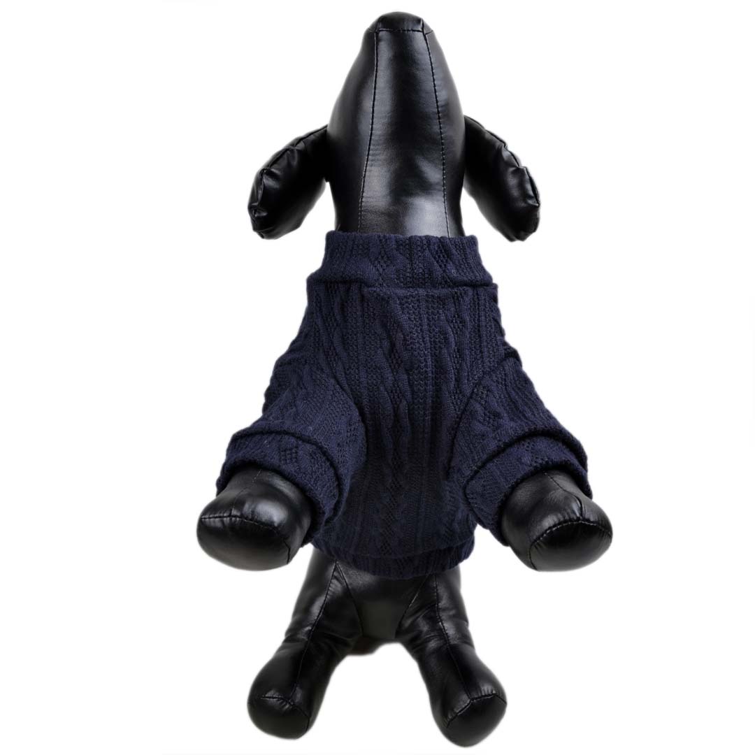 Dog clothing for the cold days, navy blue dog jumper