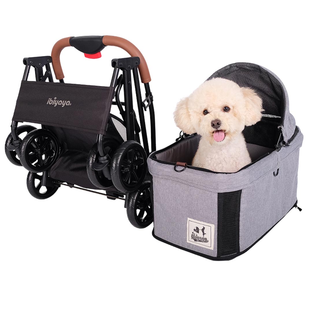 Dog pram and dog bag all in one