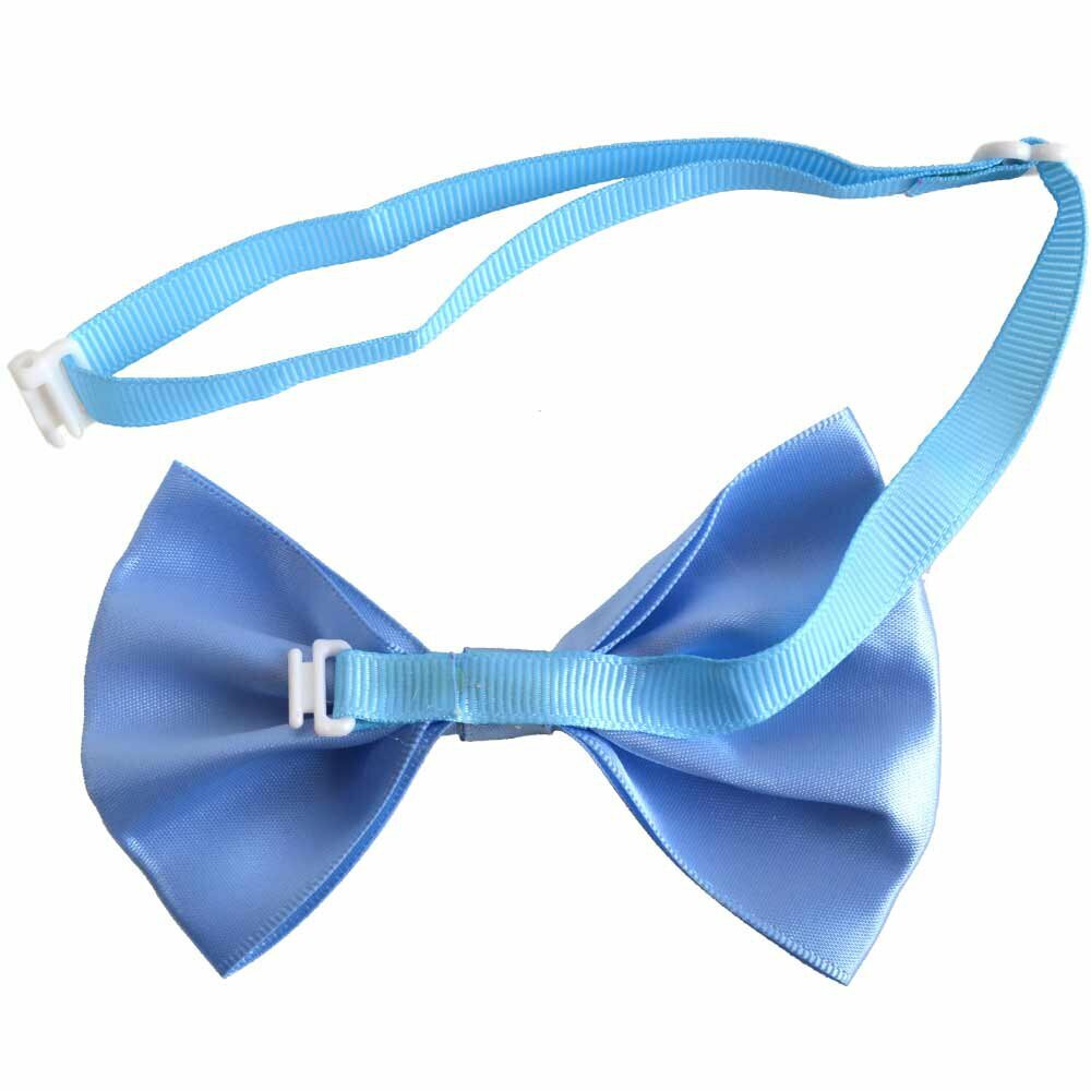Skyblue dog bow tie with quick release