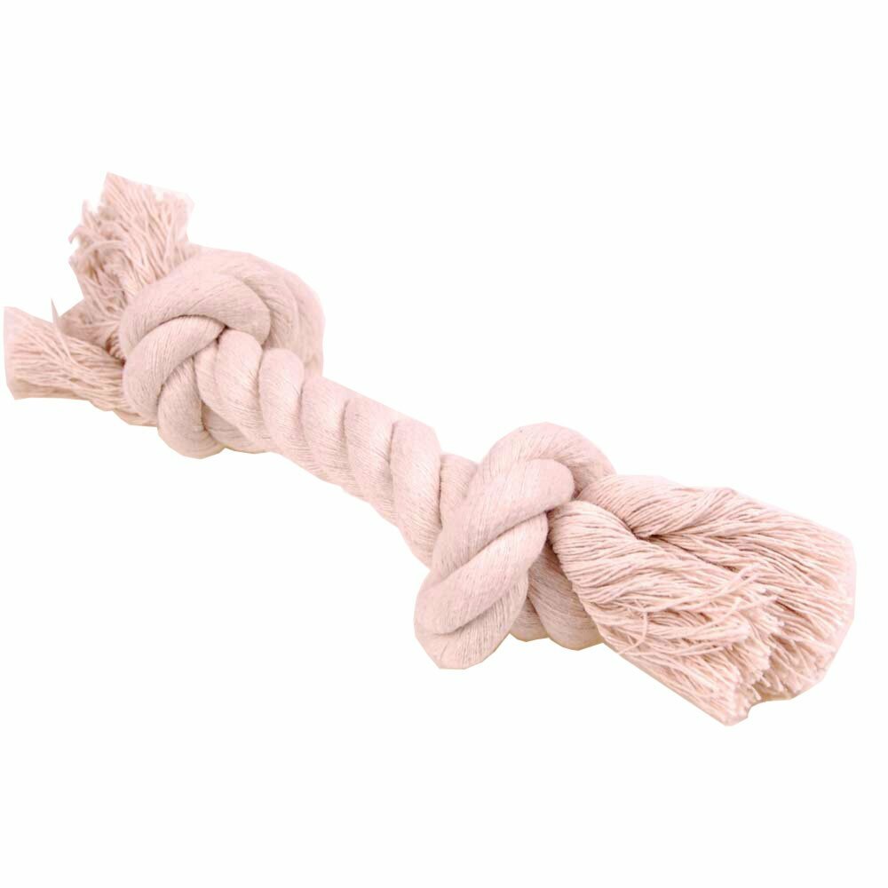 Small playing rope with 2 nodes and 17 cm - dog toy