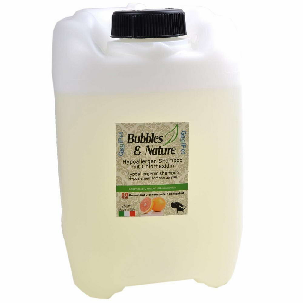 Bubbles & Nature Hypoallergenic dog shampoo for dog groomers