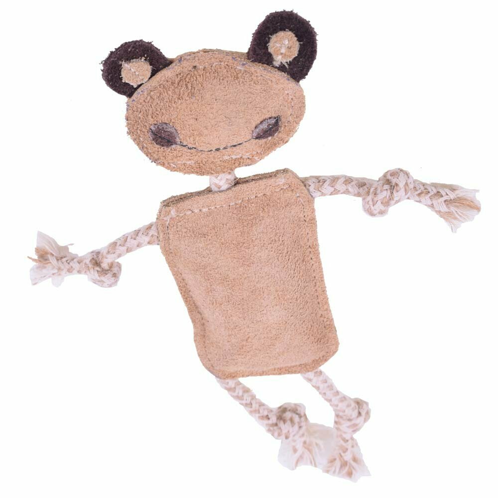 GogiPet ® Cat toy frog - Naturetoy split leather