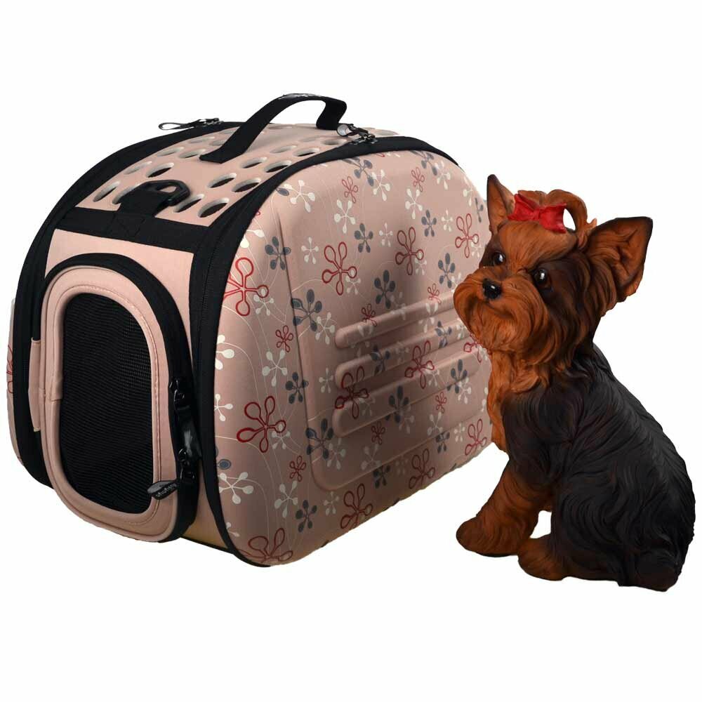 Good dog carrier Tuscany in pink for dogs and cats