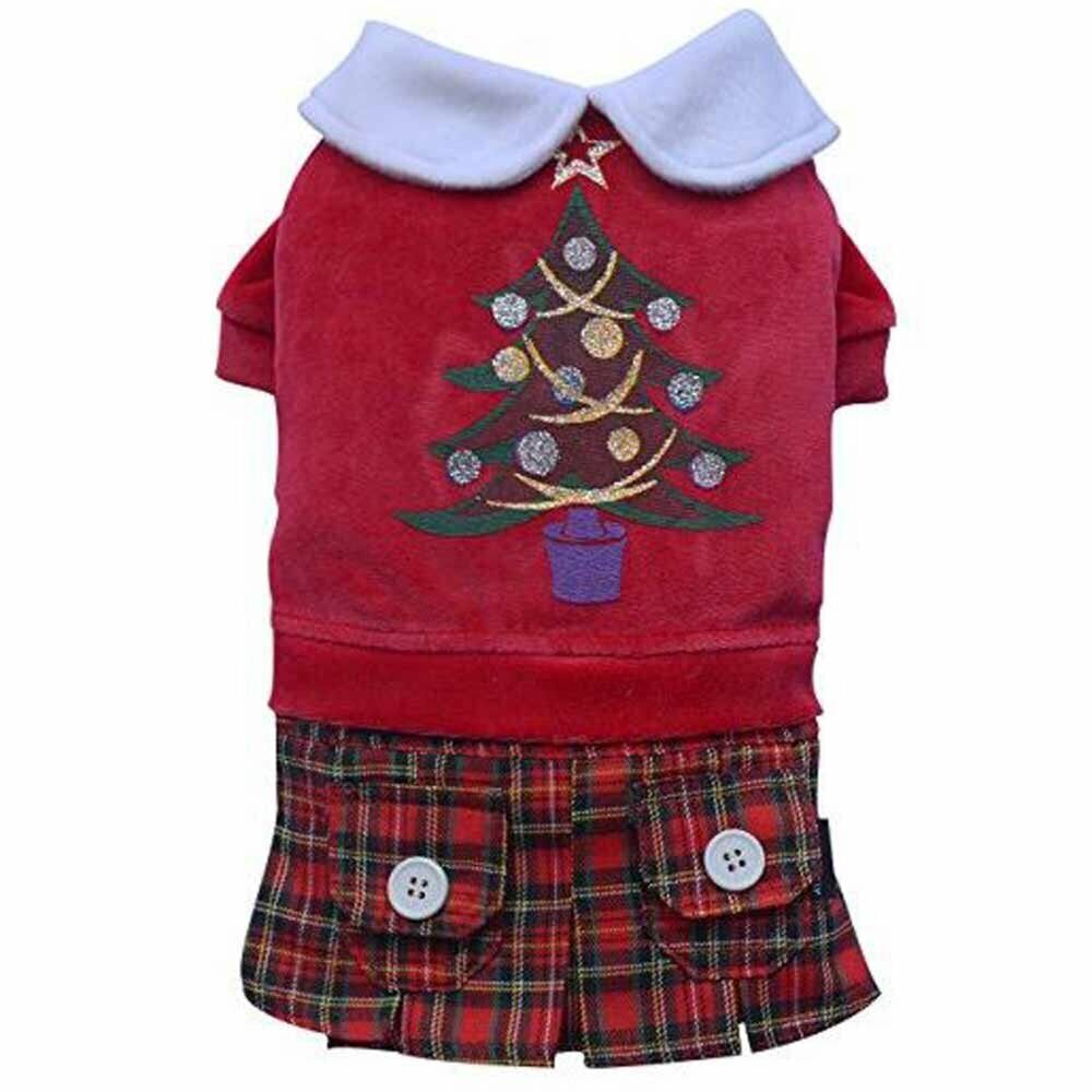 Christmas dress with Christmas tree for dogs of DoggyDolly ST011