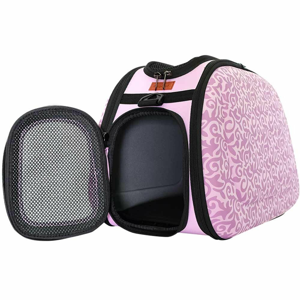 - hardcase Pink carrier Collapsible pet Baroque