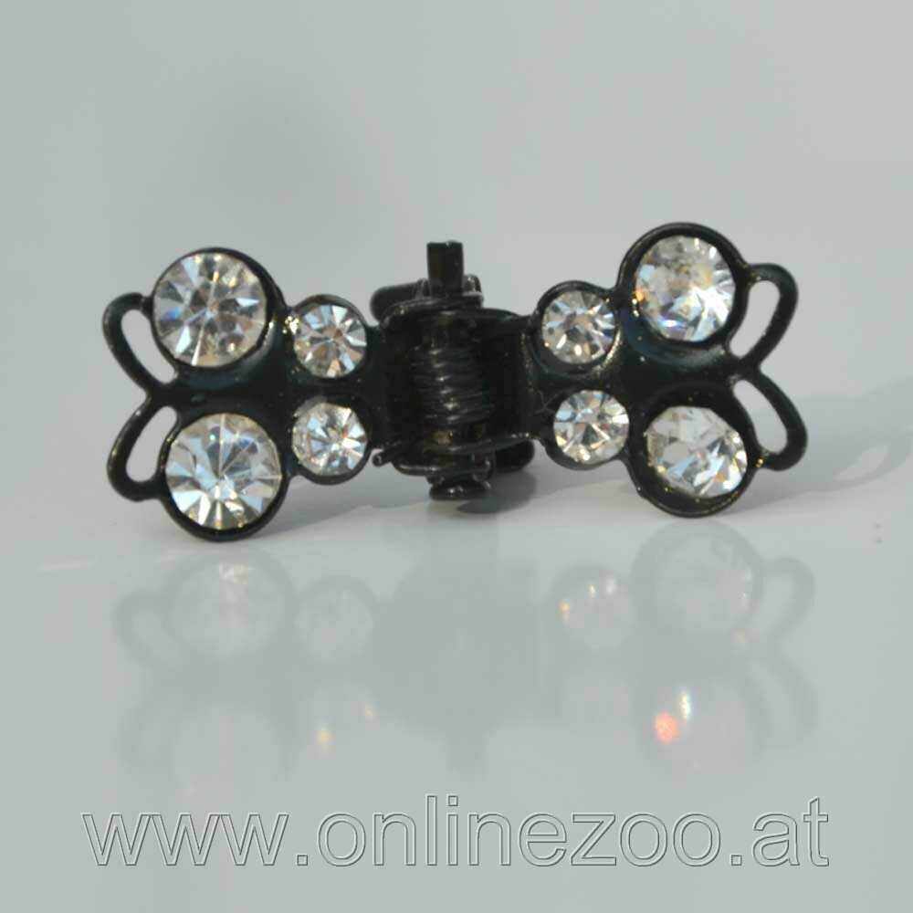 black GogiPet® Rhinestone Hair Clip for dogs