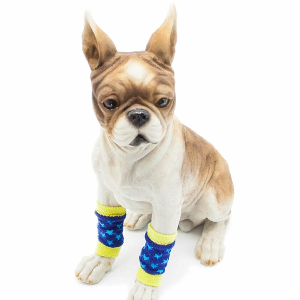 Beautiful leg warmers for dogs Blue Star