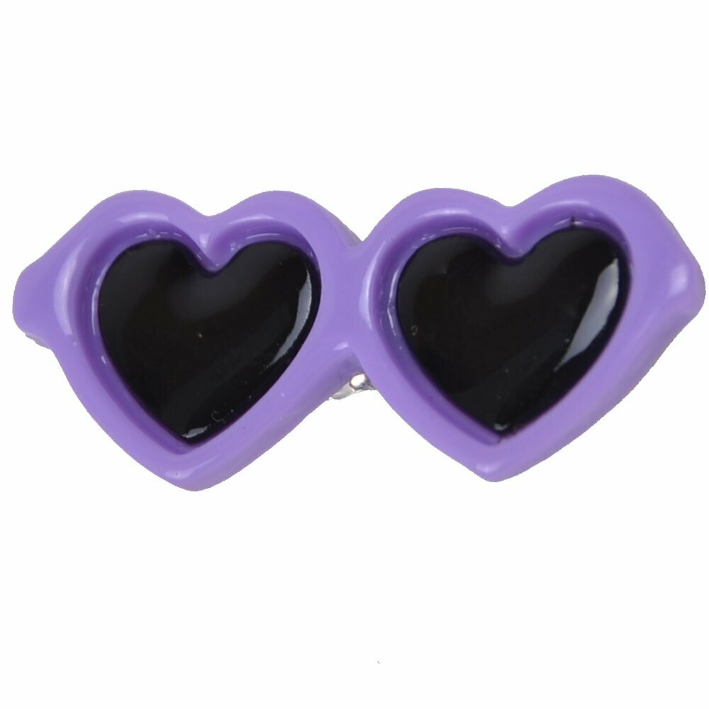 Sunglasses for dogs as hair clip of GogiPet® in violet