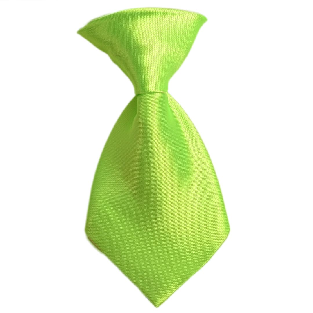 Light green self-tie for dogs