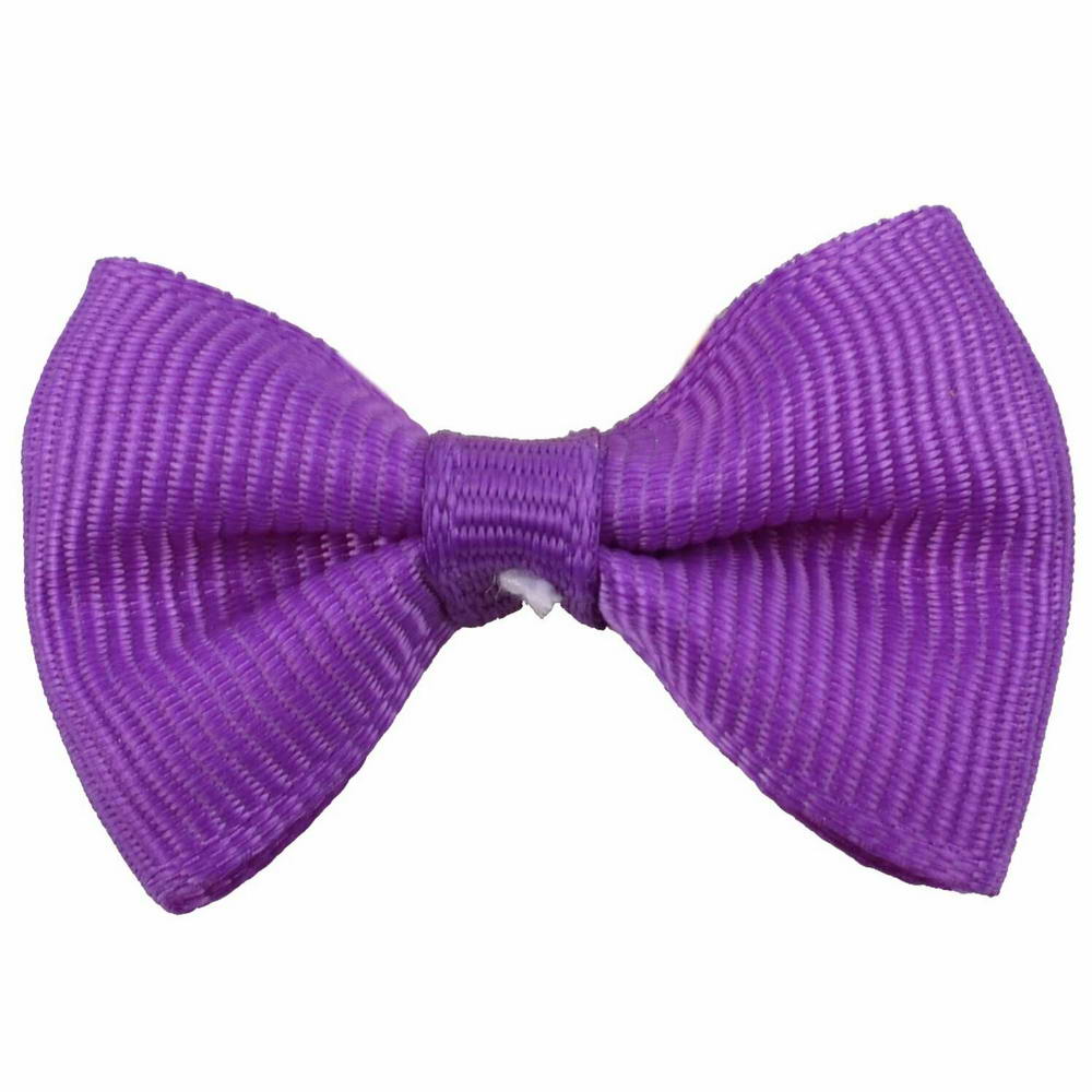 Handmade dog bow "Estela purple" by GogiPet