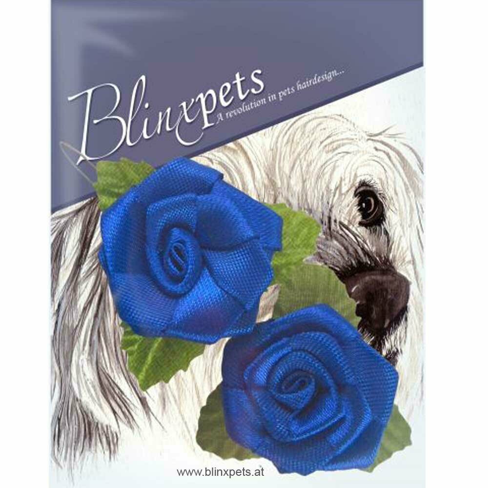 Blue Roses - dog jewellery for the hair because it does not always have to be a bow