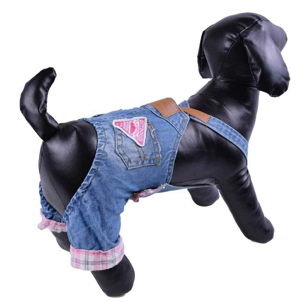 Blue jeans trousers for dogs