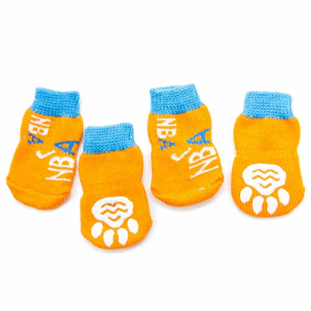 Dog socks - sport socks NBA Baseketball orange