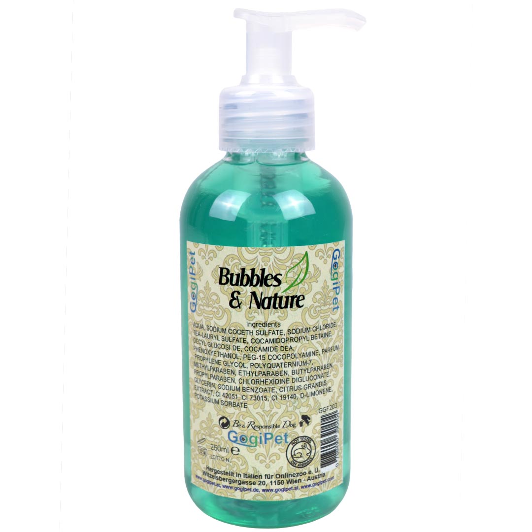 Dog shampoo for dogs prone to allergies by GogiPet Bubbles & Nature - Allergy Dog Shampoo with Chlorhexidine