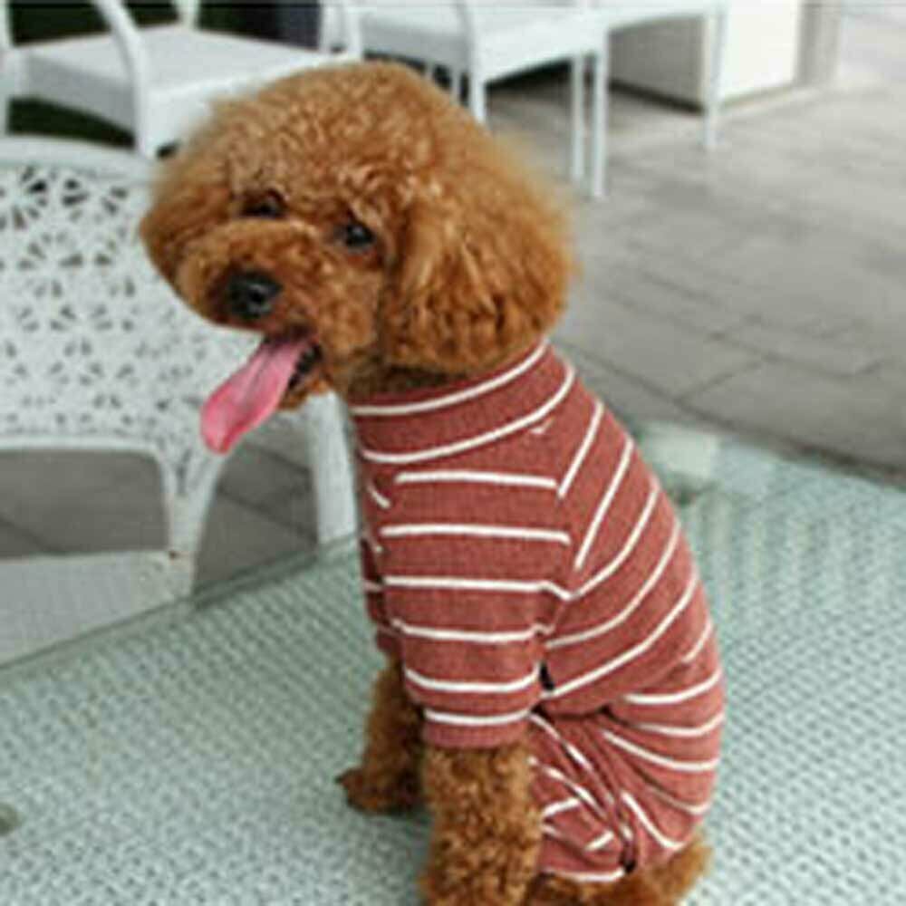Jogger for dogs striped red