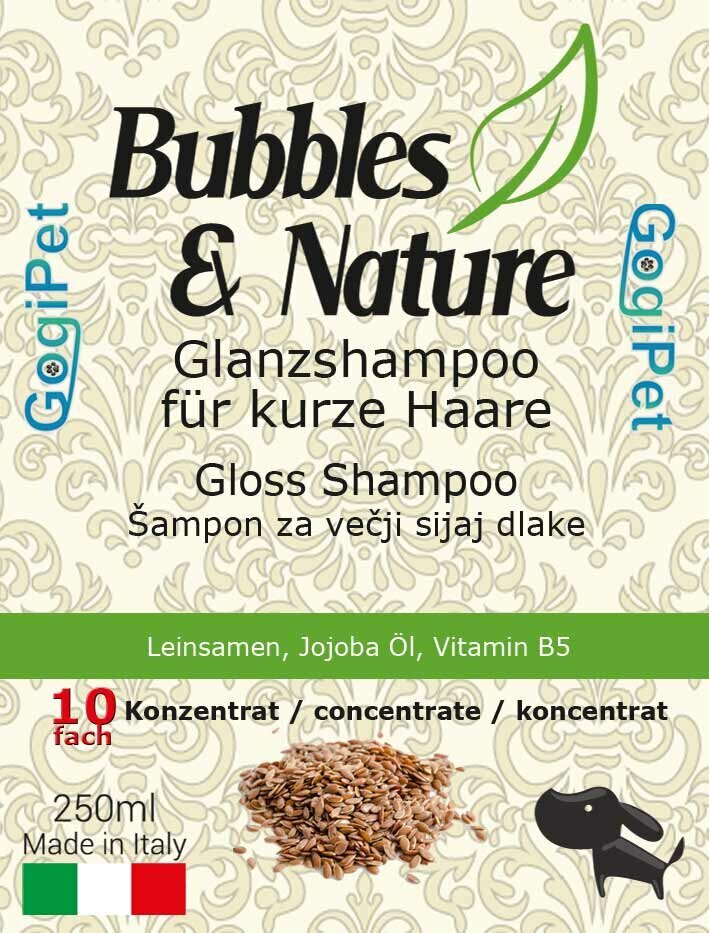 GogiPet Glossy dog shampoo Bubbles & Nature