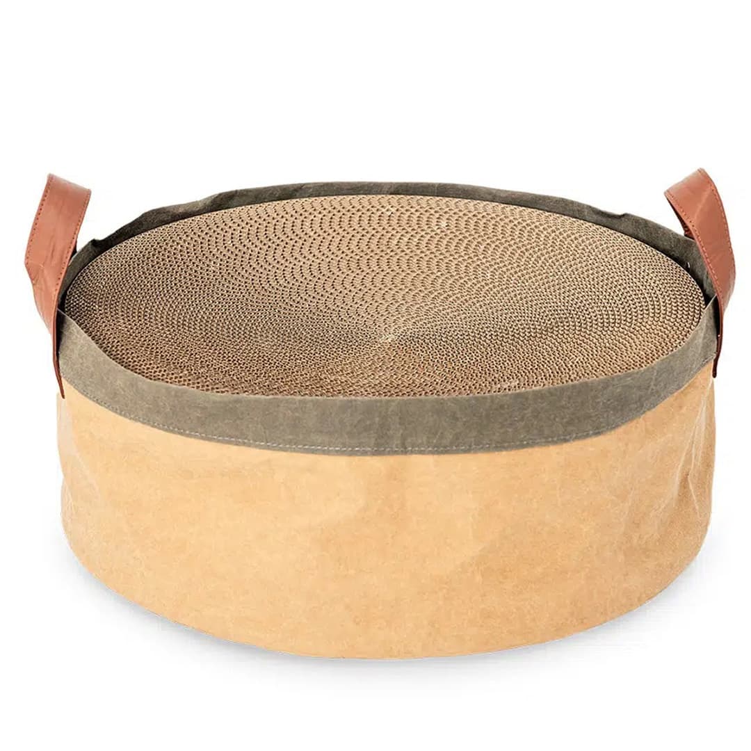 Cat scratching mat sand dune with cat bed