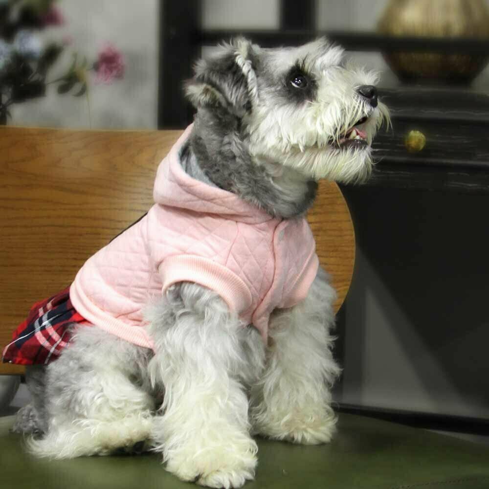 Warm, sporty pink dog dress by GogiPet