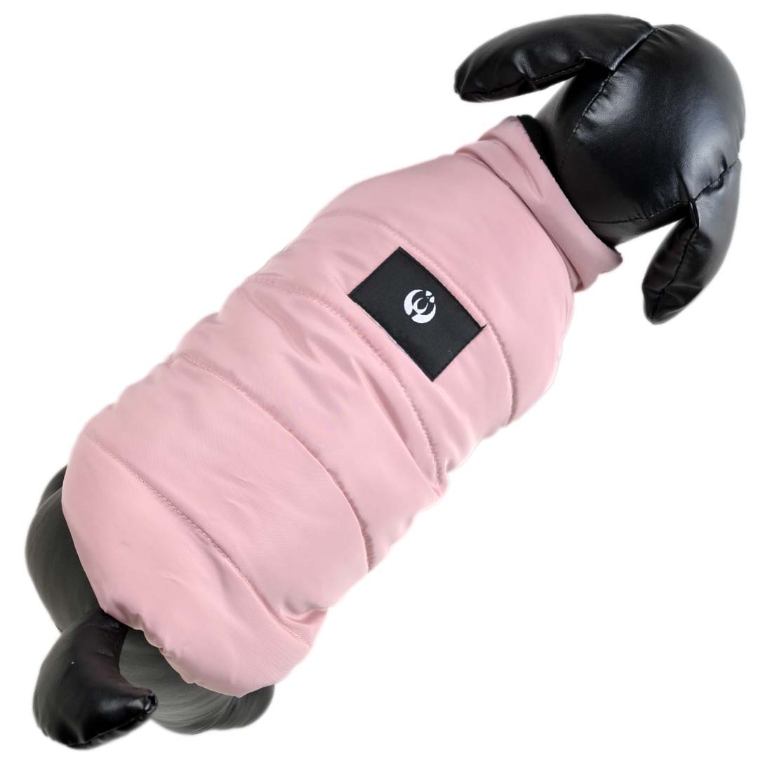 Warm dog clothing - pink dog anorak for snow and ice