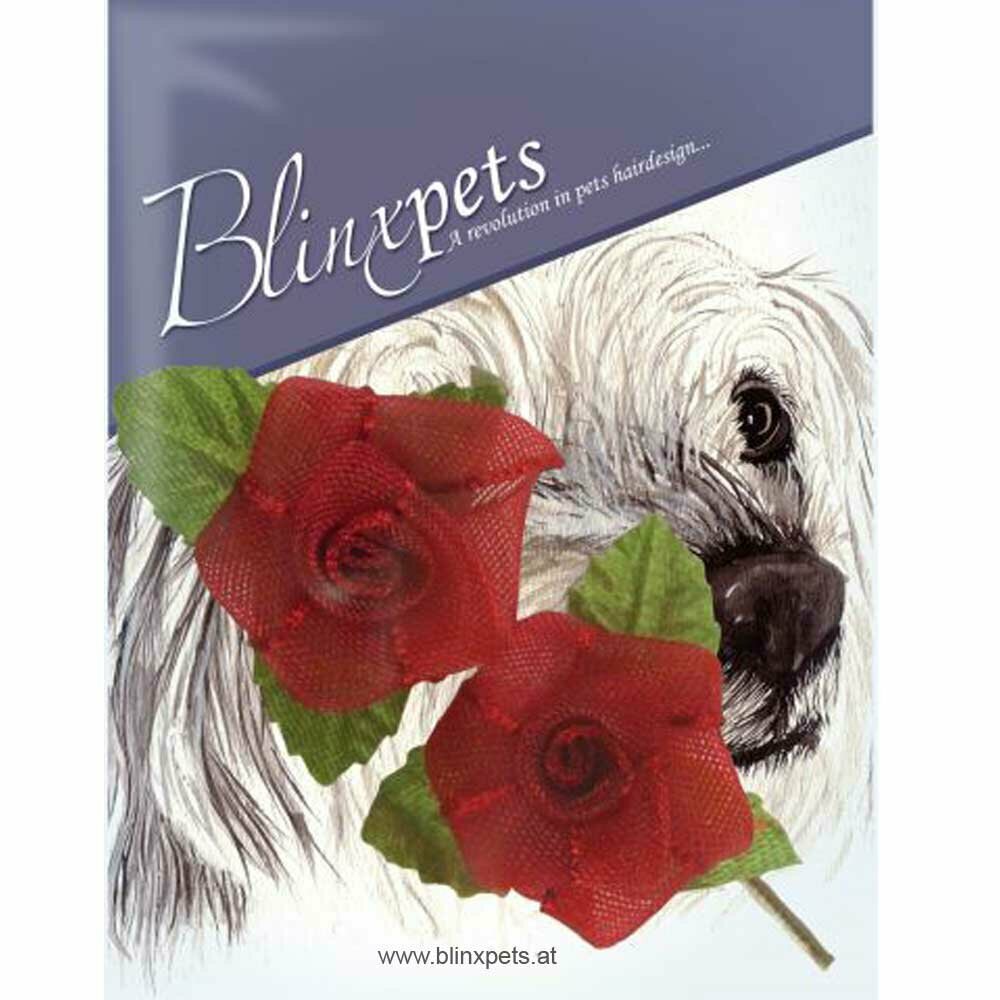 BlinxPets hair jewellery - red roses