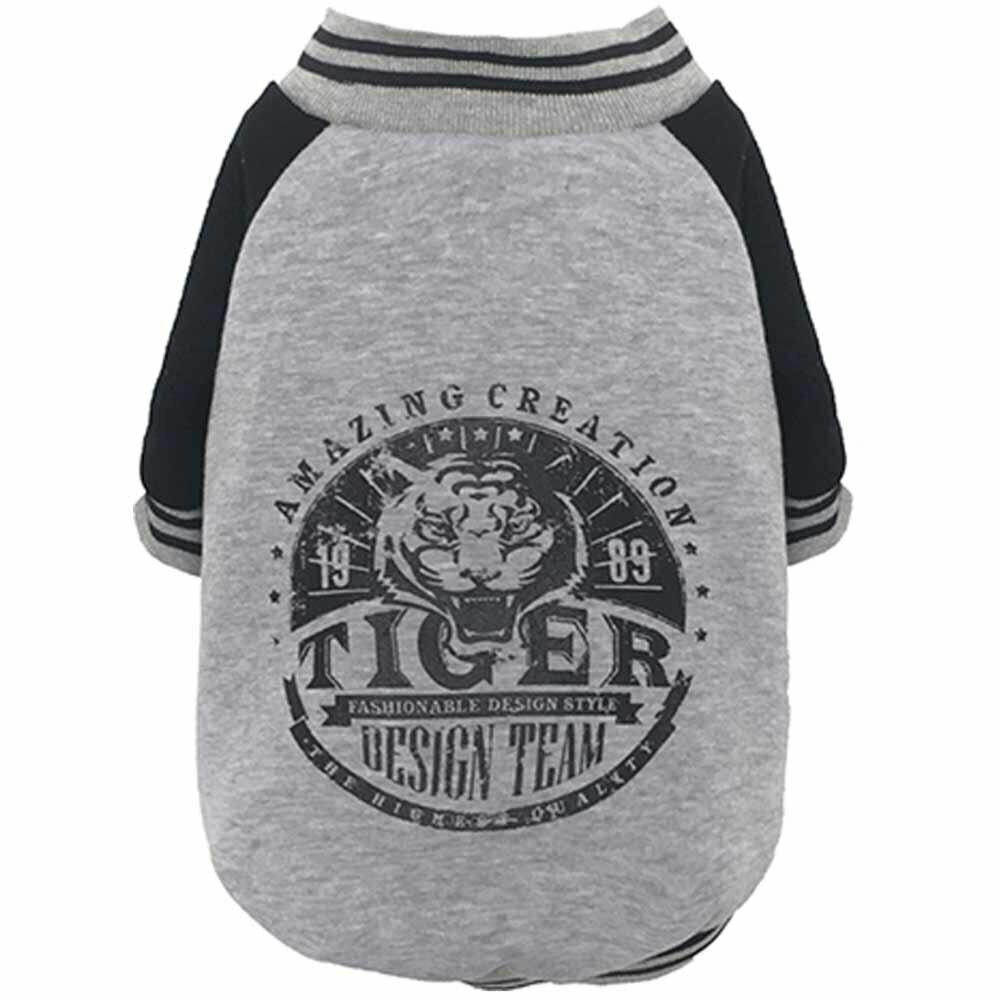 Gray tiger pullover gray for dogs