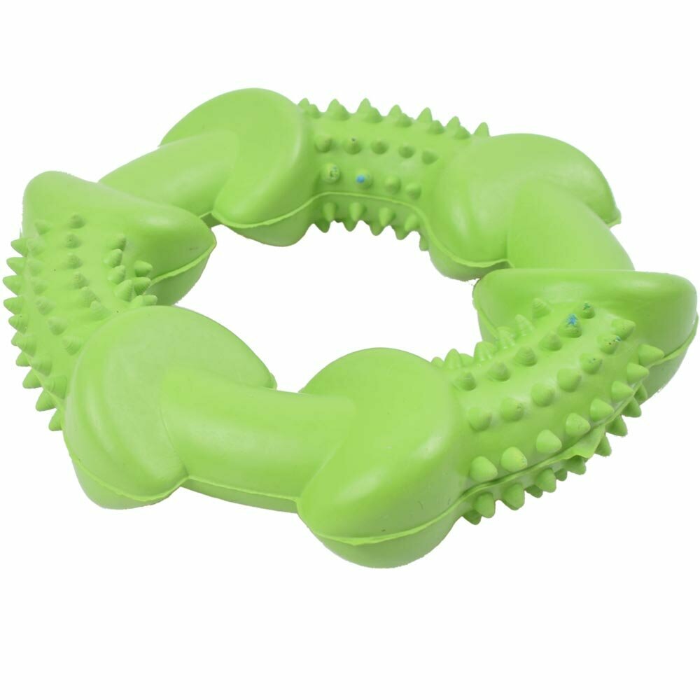 Teething ring for dogs green 11,5 cm Ø - Dog toy from GogiPet