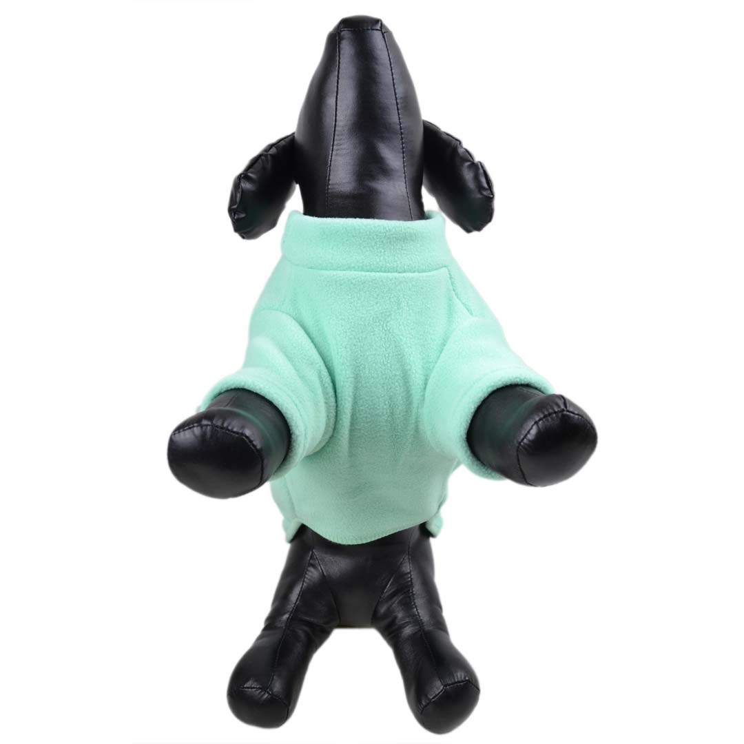 green fleece dog pullover - warm dog pullover