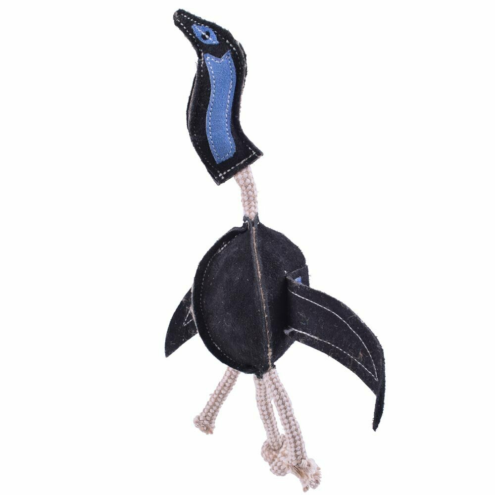 Real leather dog toy - dragon bird GogiPet ® dog toy made of genuine leather raw materials