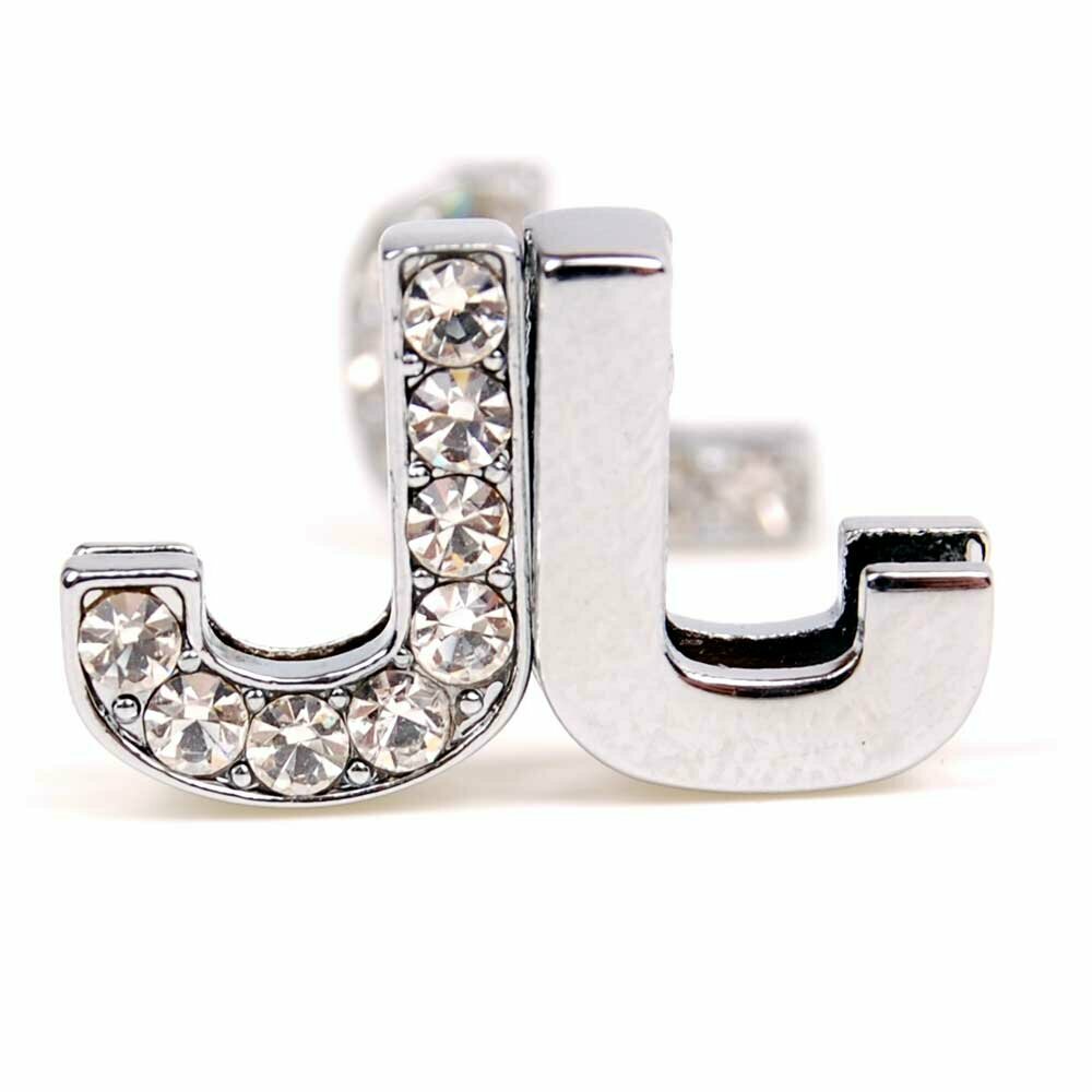 J rhinestone letter with 14 mm