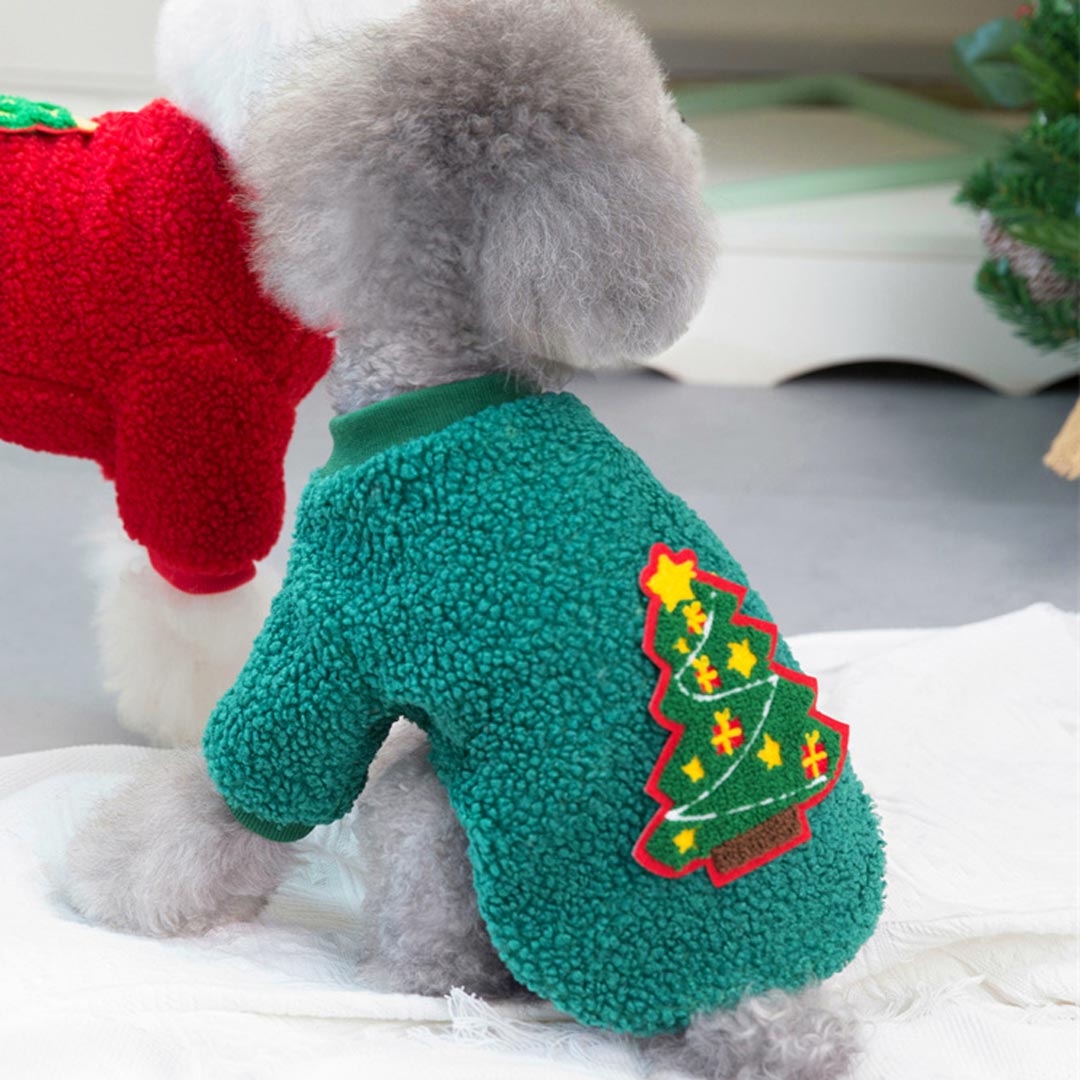 Christmas Tree Dog Sweater - Green Christmas Tree Sweater