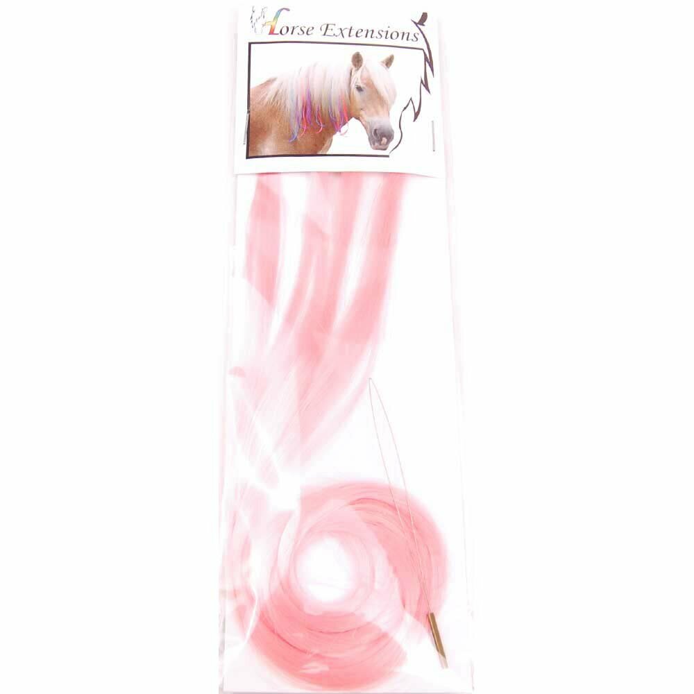 Accesssoires for horses - light pink hair for horses - horse jewelry of modern hair of the mane of the horse and the horse tail - Hair extension