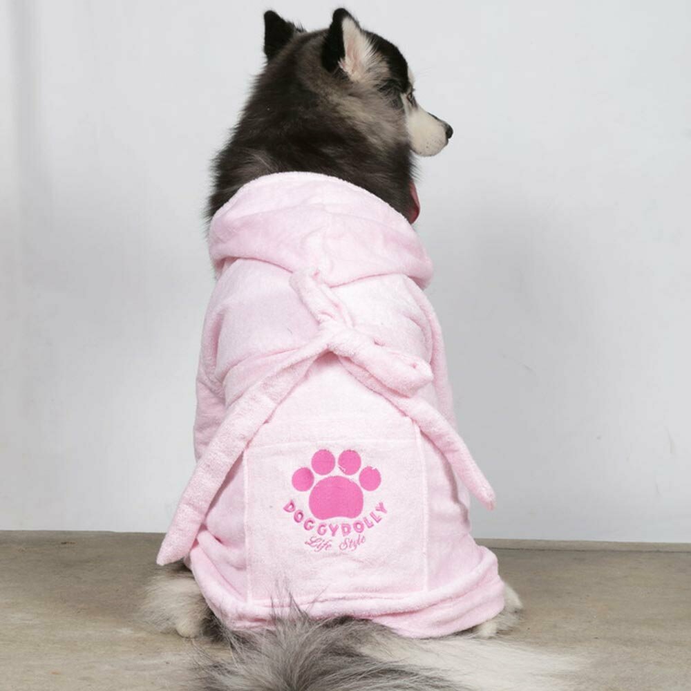 Big dog dog bathrobe pink of DoggyDolly