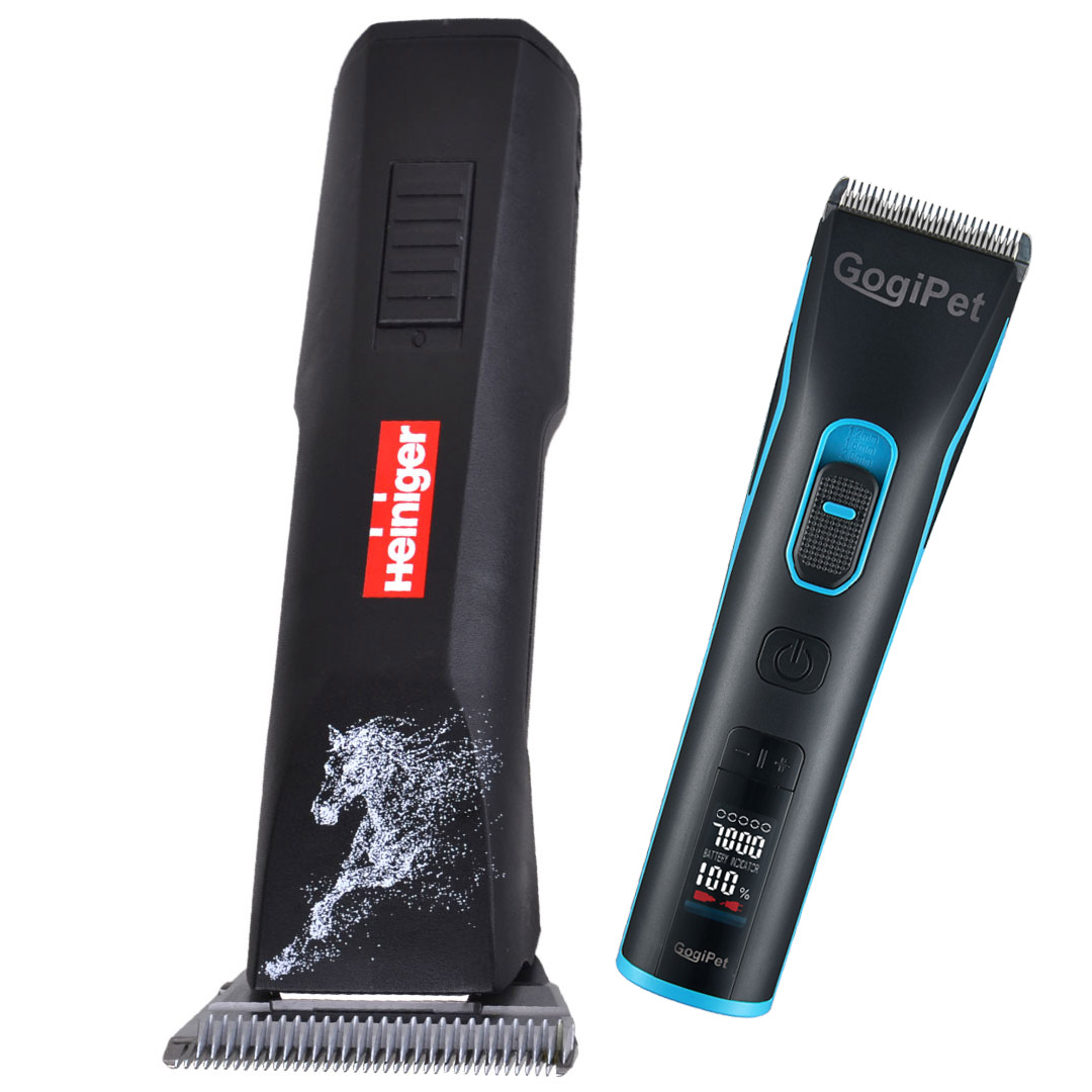 Heiniger Saphir Horse and GogiPet Orate cordless clippers economy set