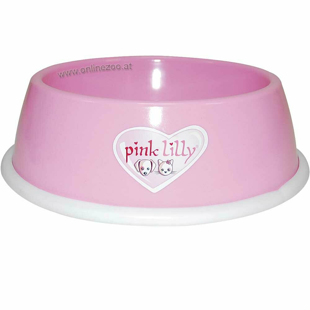 Pink Pet Bowl of Pink Lilly with anti-slip rim