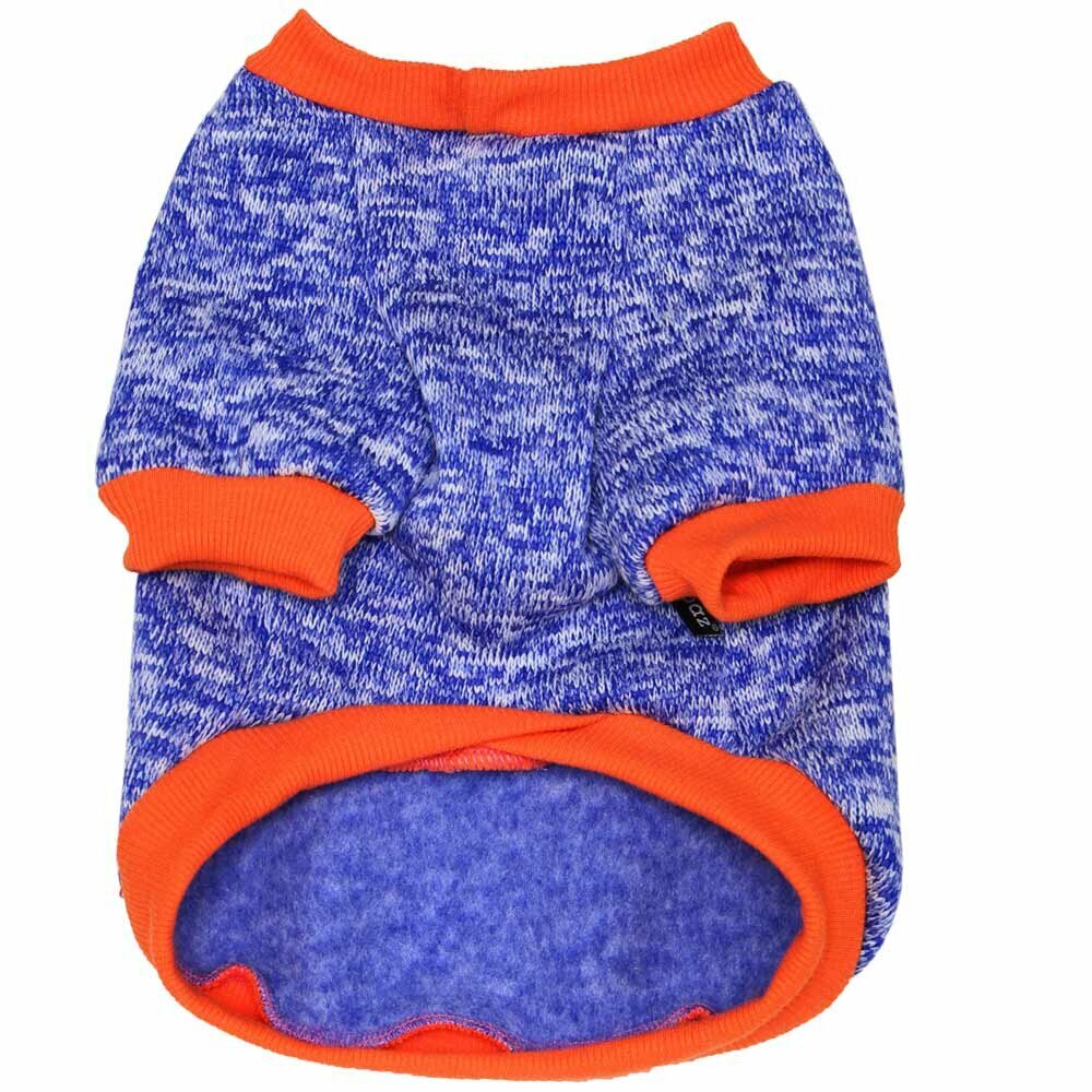 High quality, warm dog pullover blue