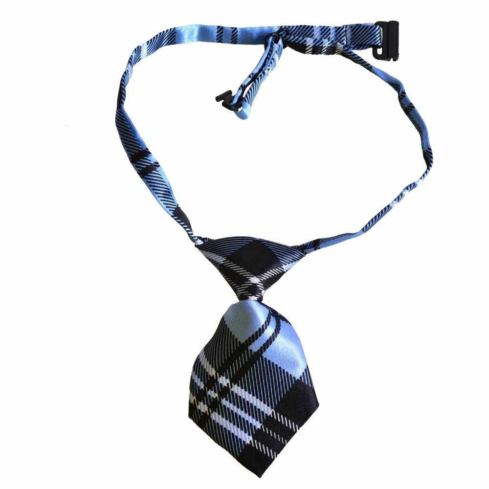 Tie for dogs blue, white squared by GogiPet