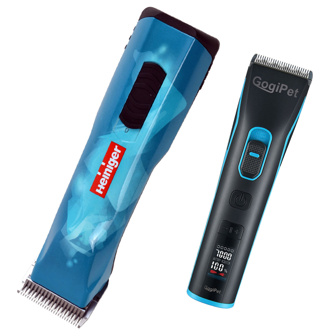 Heiniger Opal clipper and GogiPet Orate cordless dog clippers economy set
