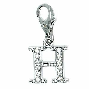 rhinestone pendant with lobster H