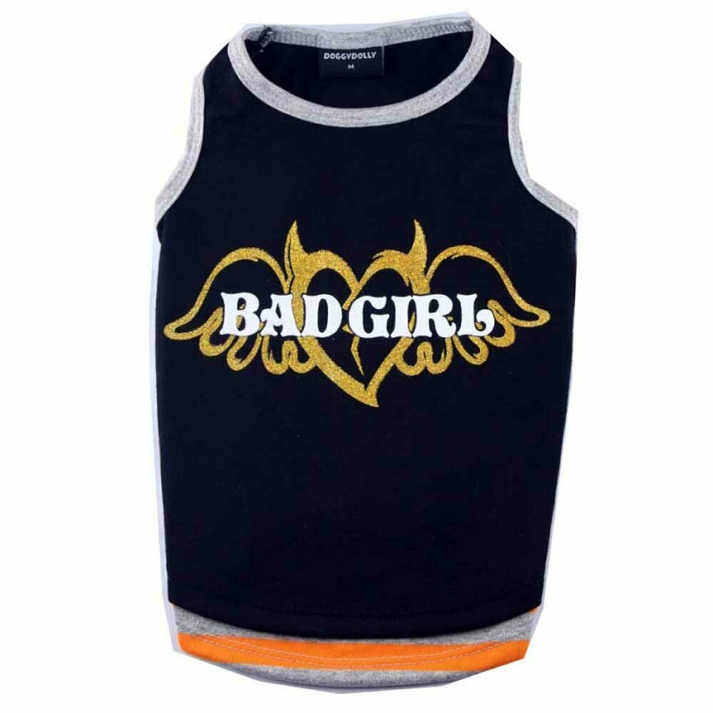 Bad Girl dog shirt black for big dogs by DoggyDolly